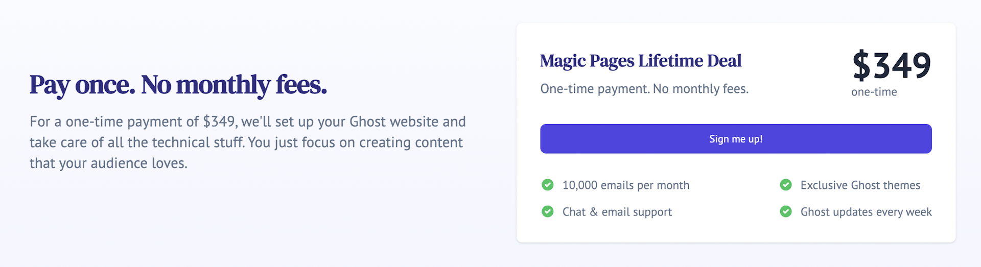MagicPages Pricing
