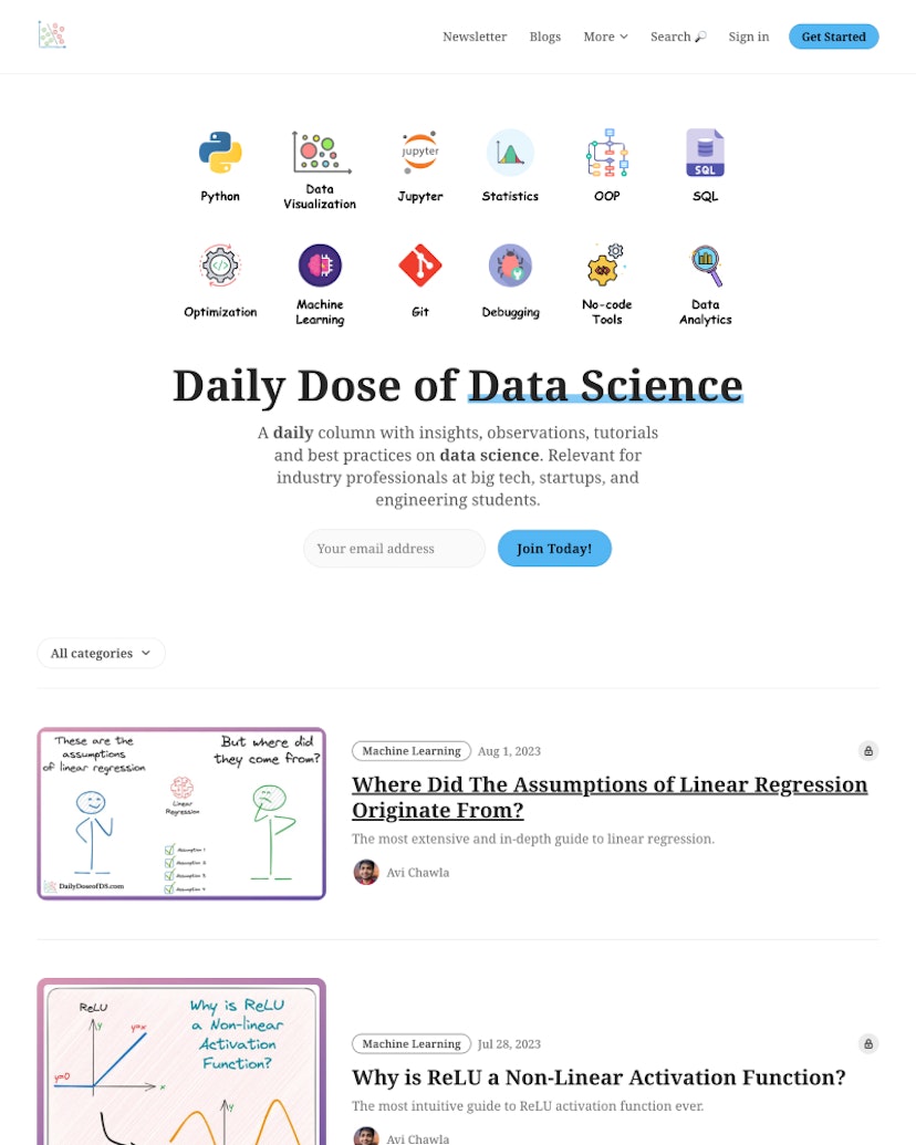 Daily Dose of Data Science - Curie Theme
