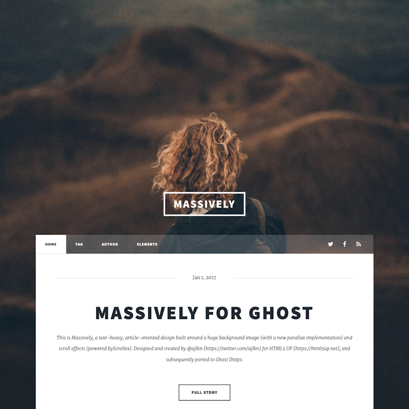 Massively - Ghost Theme