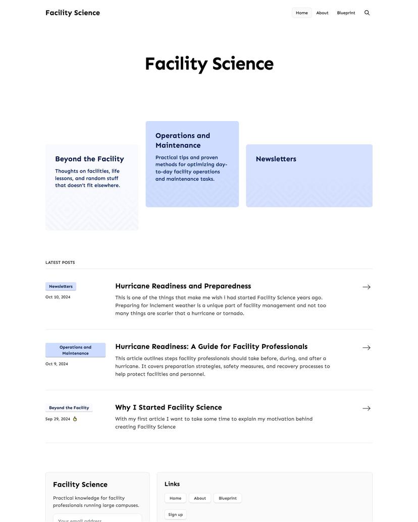 Facility Science - Array Theme