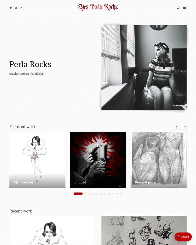 Perla Rocks - Bokeh Theme