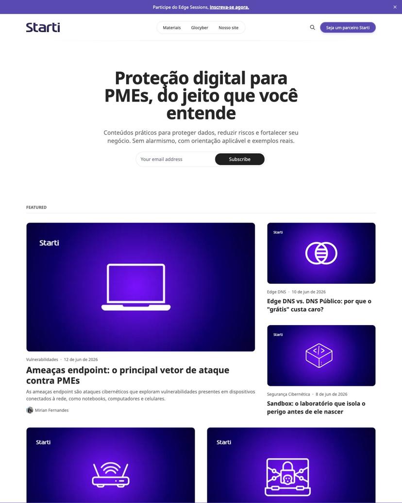 Blog Starti - Cibersegurança - Flair Theme
