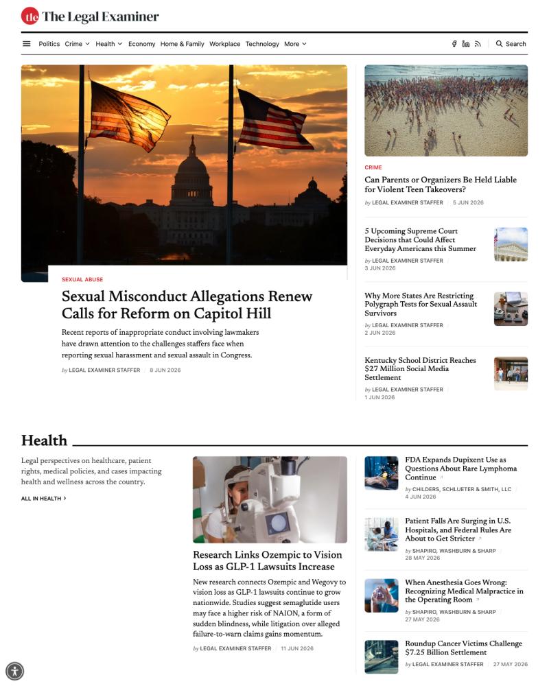 The Legal Examiner - Gazet Theme