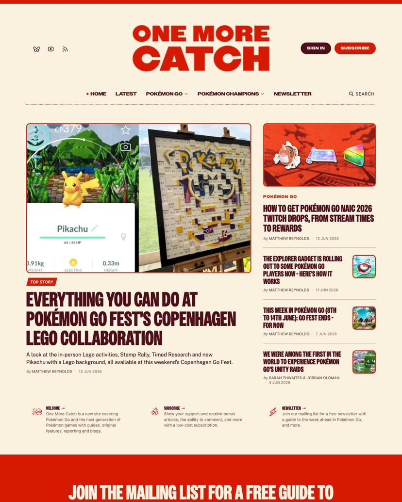 One More Catch - Gazet Theme
