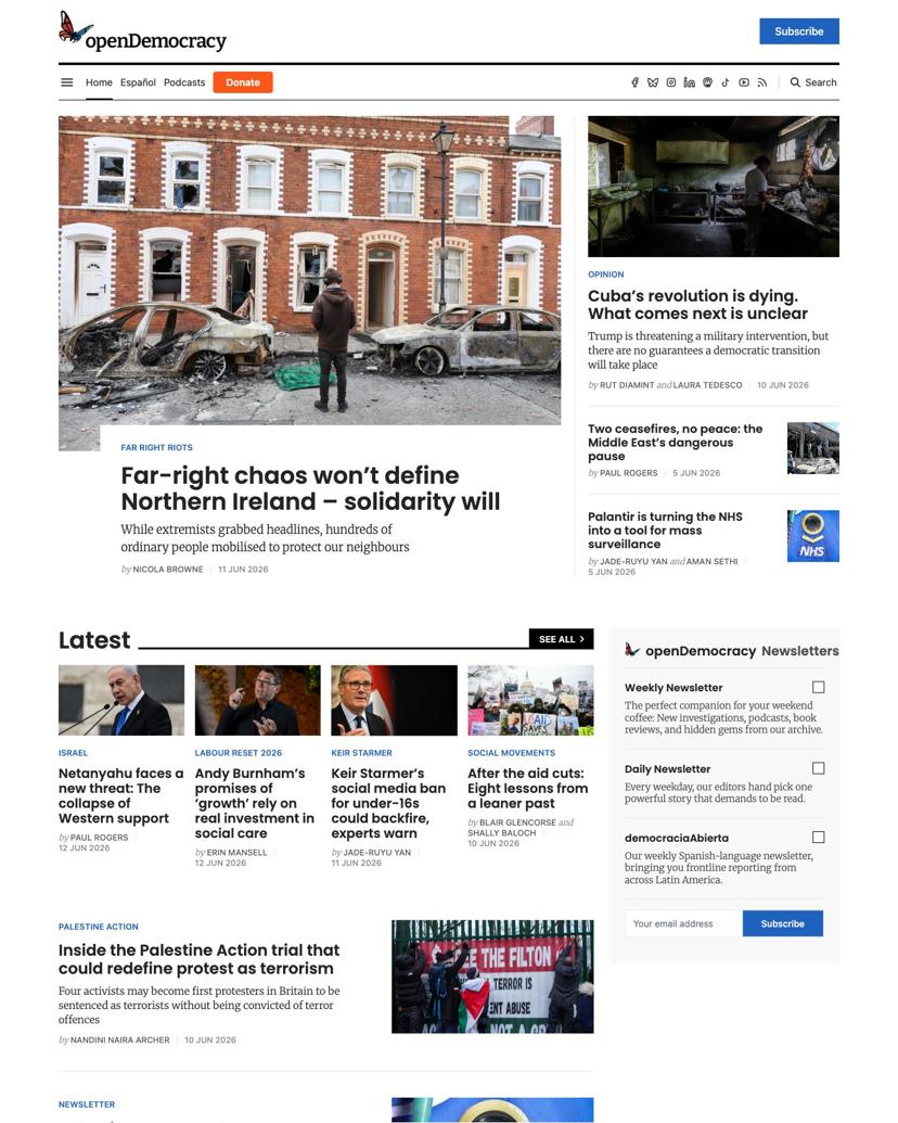 openDemocracy - Gazet Theme