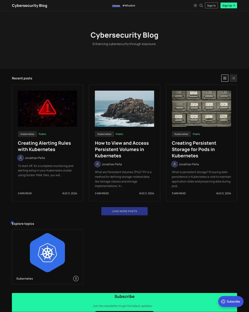 Cybersecurity Blog - Joben Theme