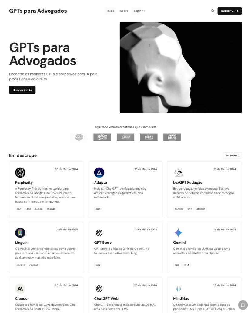 GPTs para Advogados - Lumen Theme