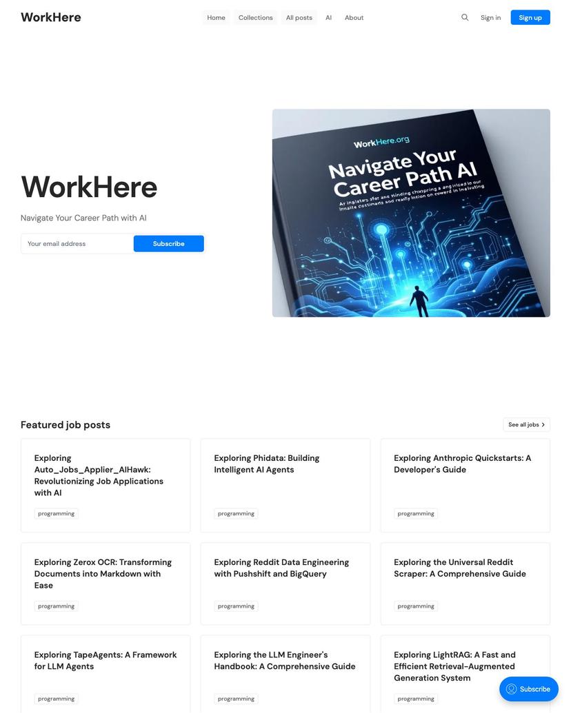 WorkHere - Lumen Theme