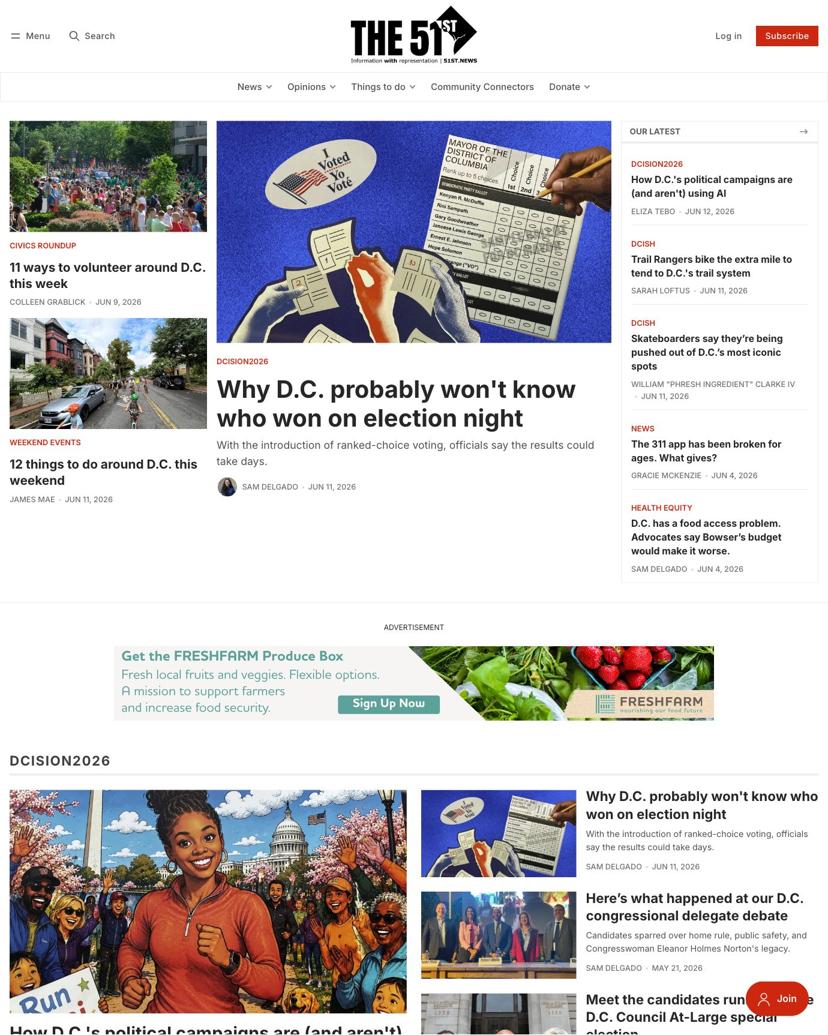 The 51st — Washington, DC local news - Maali Theme