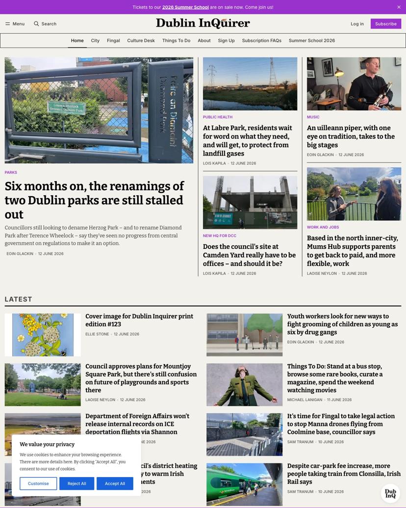 Dublin InQuirer - Maali Theme