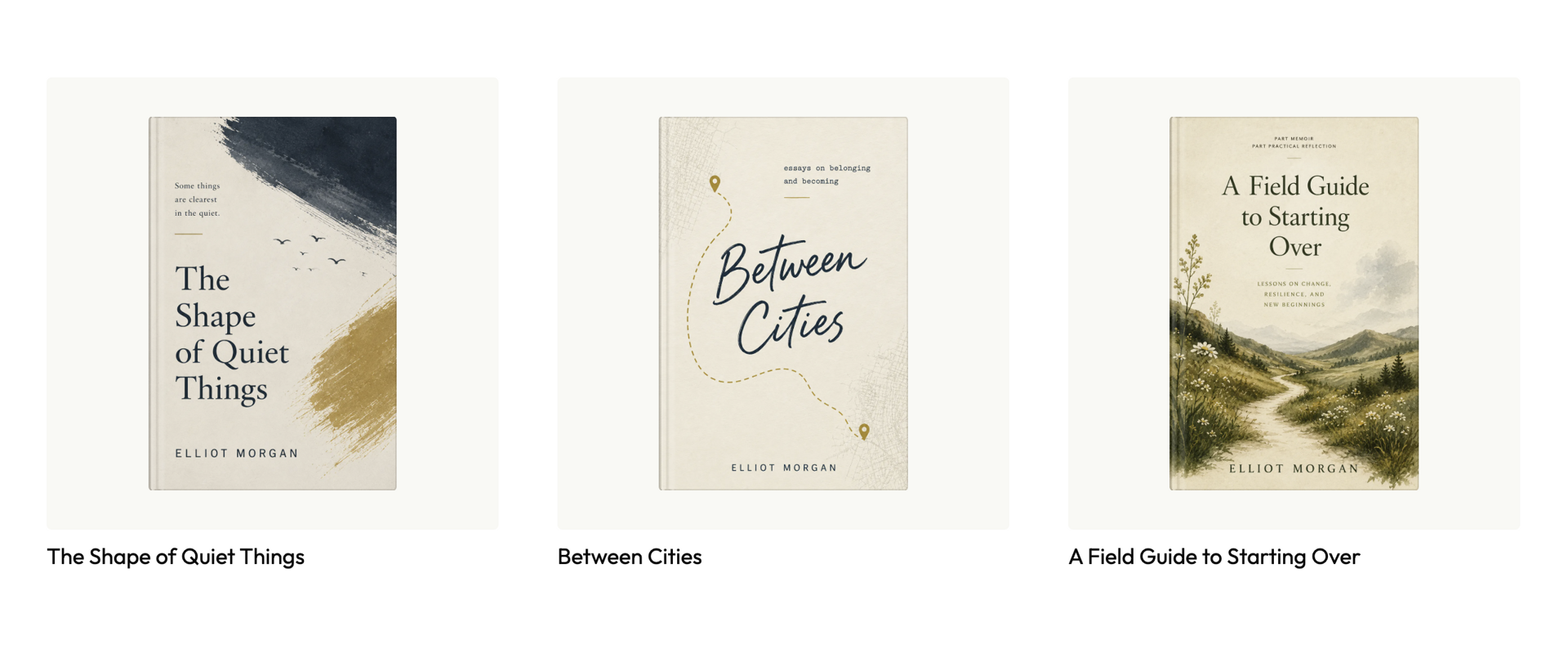 Prose — books grid