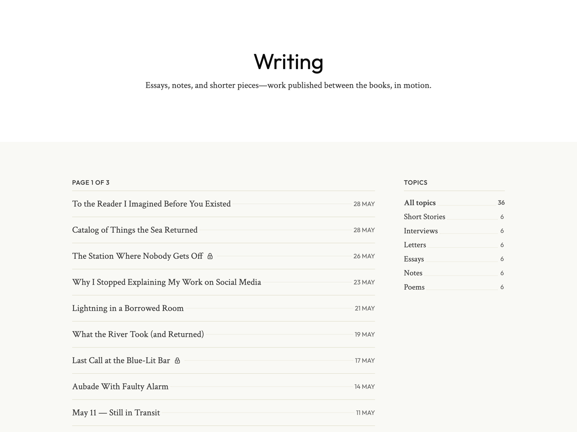 Prose — writing