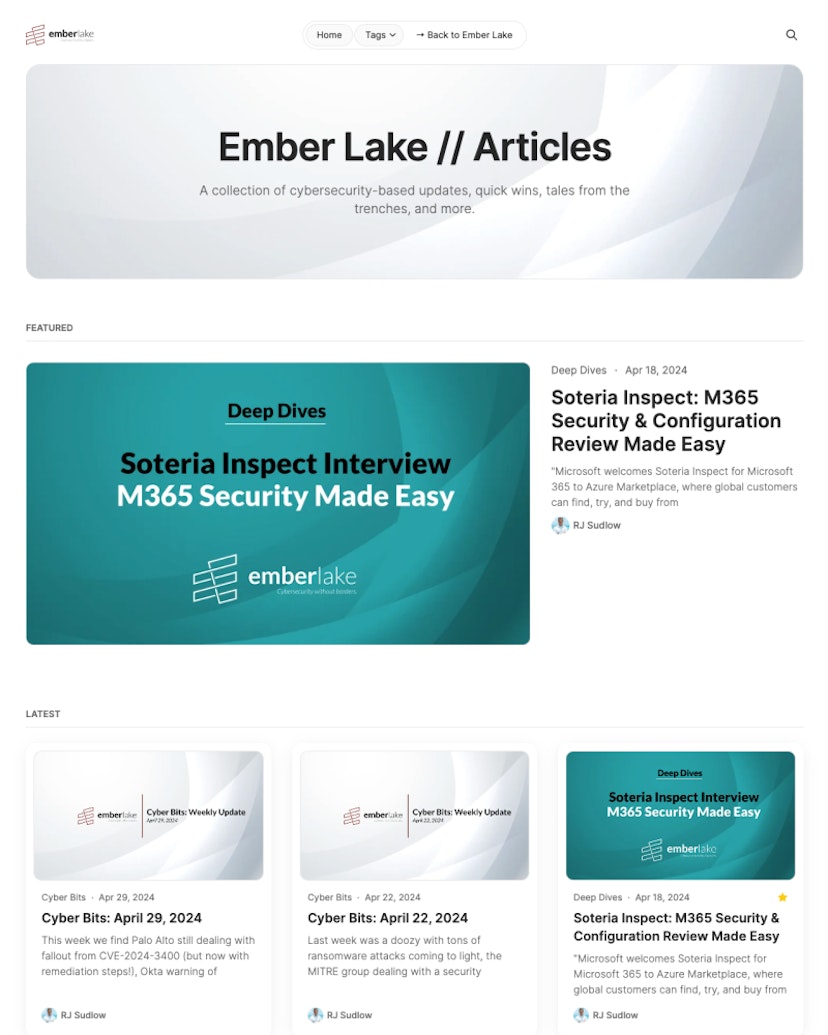 Ember Lake // Articles - Flair Theme