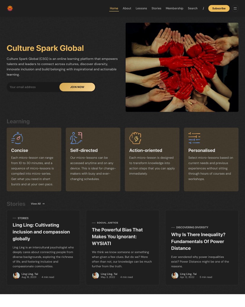 Culture Spark Global - Fumio Theme