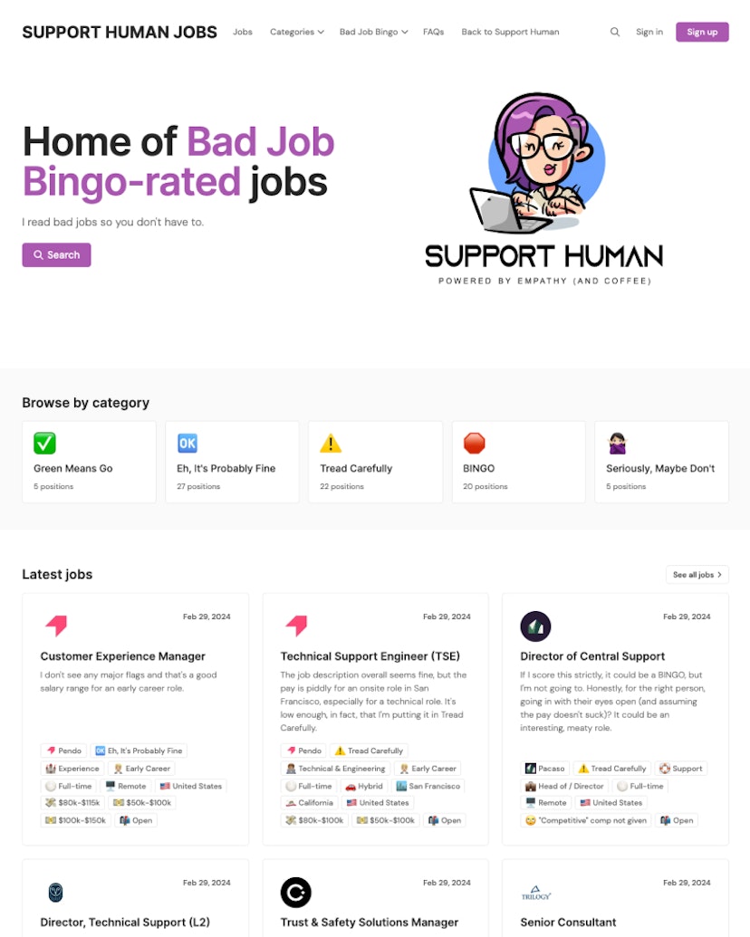 Support Human Jobs - Lumen Theme