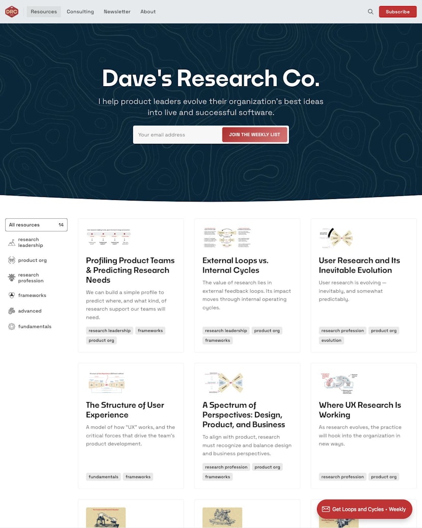 DRC • Dave's Research Co. - Rinne Theme