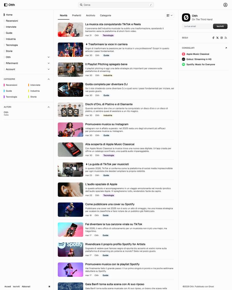 Otth - On The Third Hand - Thred Theme