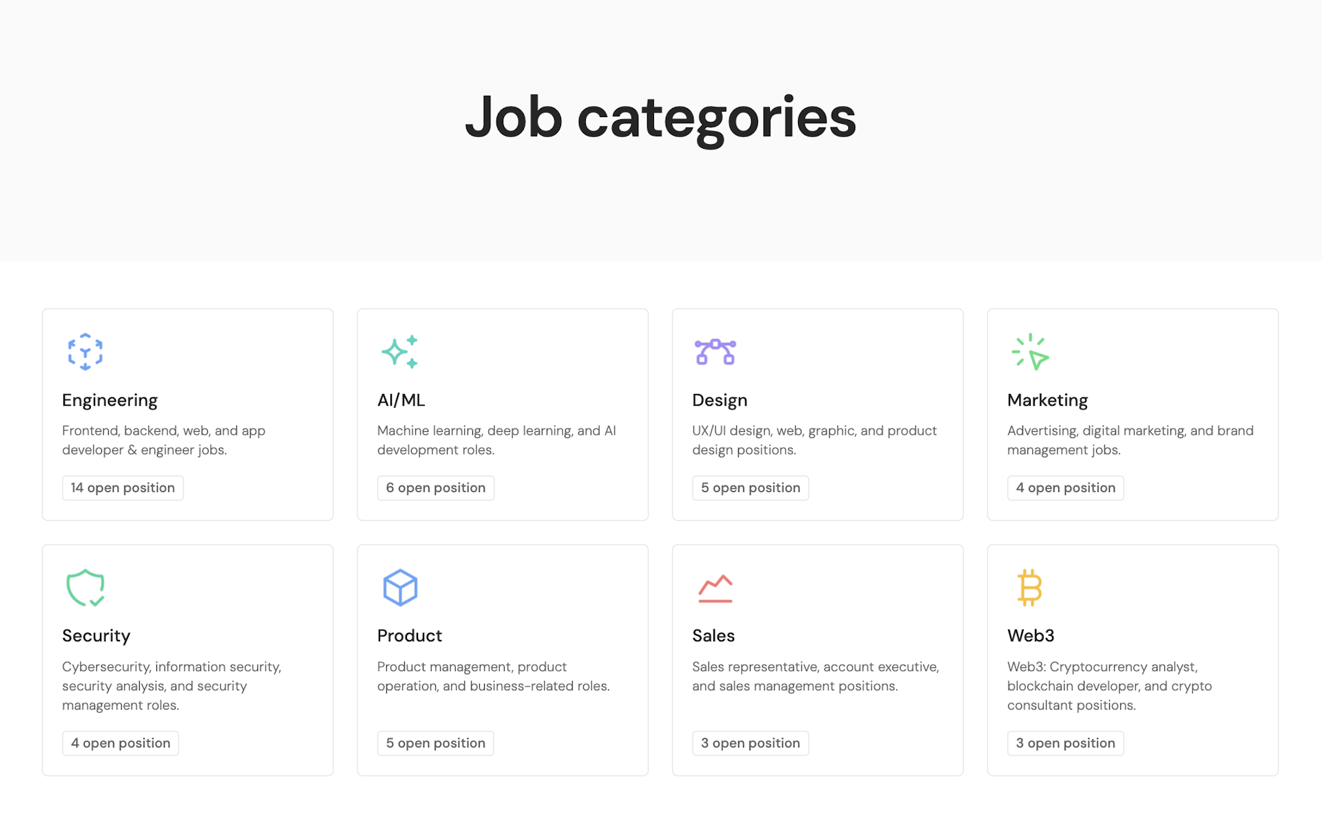 Lumen — job category collection